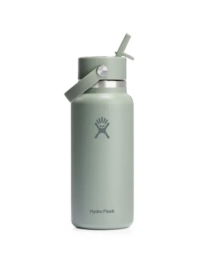 Hydro Flask Wide Flex Straw Cap Water Bottle In Green