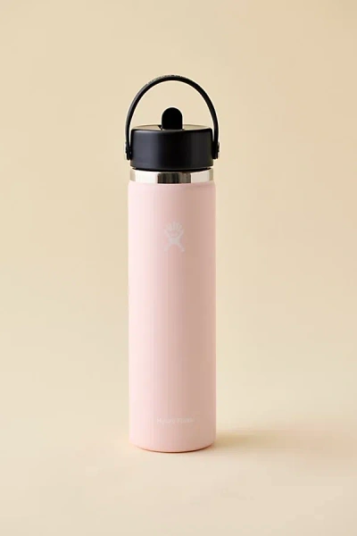 Hydro Flask Wide Mouth Flex Straw 24 oz Water Bottle In Trillium At Urban Outfitters In Pink