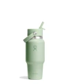 Hydro Flask Wide Mouth Flex Straw Travel Bottles In Green