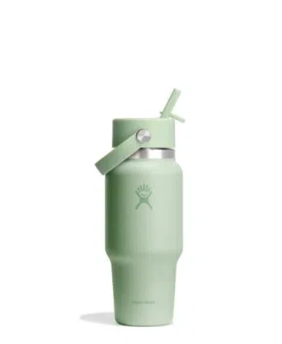 Hydro Flask Wide Mouth Flex Straw Travel Bottles In Green