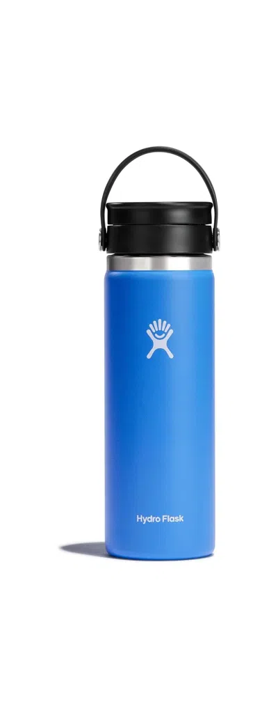Hydro Flask Wide Mouth With Flex Sip Lid Insulated Water Bottle Travel Mug - 20 Oz- Cascade In Blue