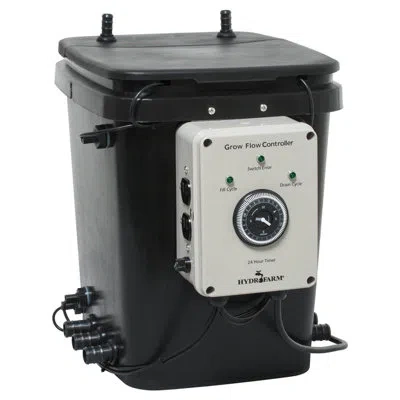 Hydrofarm Active Aqua Grow Flow Hydroponic Unit In Black