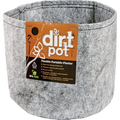 Hydrofarm Dirt Pot In Gray