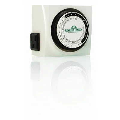 Hydrofarm Dual Outlet Grounded Timer