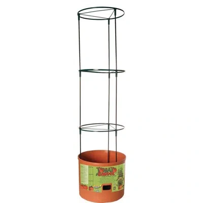 Hydrofarm Tomato Barrel Self-watering Plastic Pot Planter With Trellis