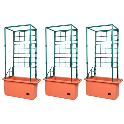 Hydrofarm Tomato Trellis Self Watering Grow System Accessory In Brown,blue