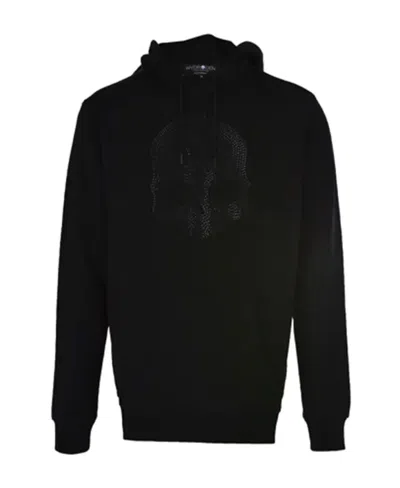 Hydrogen Logo Hooded Sweater In Black