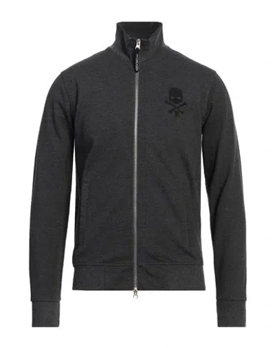 Hydrogen Man Sweatshirt Charcoal Size Xxl Cotton, Polyester In Grey