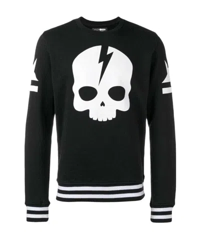 Hydrogen Printed Sweater In Black