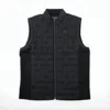 Hydrogen Quilted Sleeveless Vest With Geometric Pattern In Black