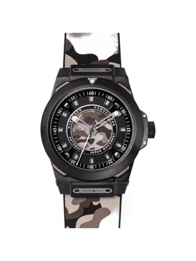 Hydrogen Sportivo Camouflage-print 42mm Watch In Black