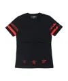 Hydrogen T-shirt With Round Neck And Short Sleeves In Black