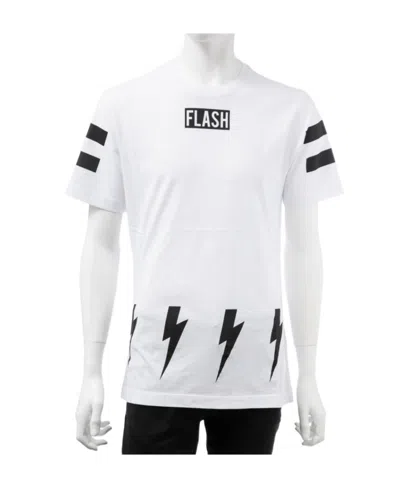 Hydrogen T-shirt With Round Neck And Short Sleeves In White