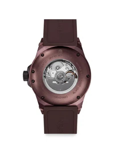 Hydrogen Vento 44mm Skeleton Dial Watch In Brown