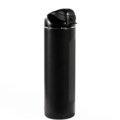 Hydrojug Ease2o 24oz Insulated Stainless Steel Water Bottle With Dual Sip & Chug Lid In Black
