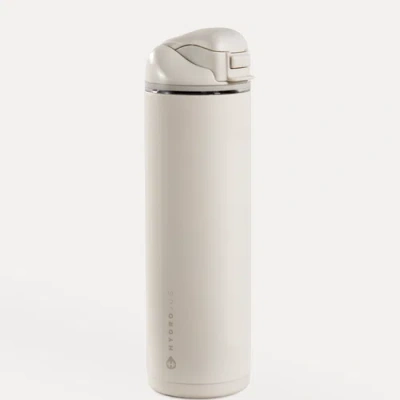 Hydrojug Ease2o 24oz Insulated Stainless Steel Water Bottle With Dual Sip & Chug Lid In Neutral