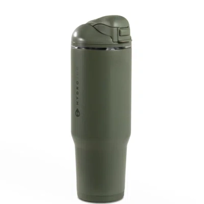 Hydrojug Ease2o 32oz Insulated Stainless Steel Water Bottle With Dual Sip & Chug Lid In Green