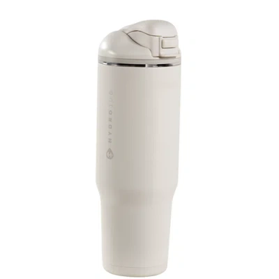 Hydrojug Ease2o 32oz Insulated Stainless Steel Water Bottle With Dual Sip & Chug Lid In White