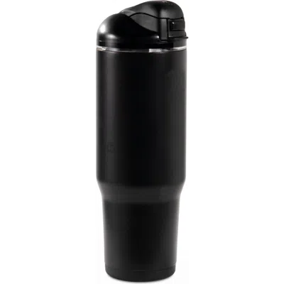 Hydrojug Ease2o 40oz Insulated Stainless Steel Water Bottle With Dual Sip & Chug Lid In Black