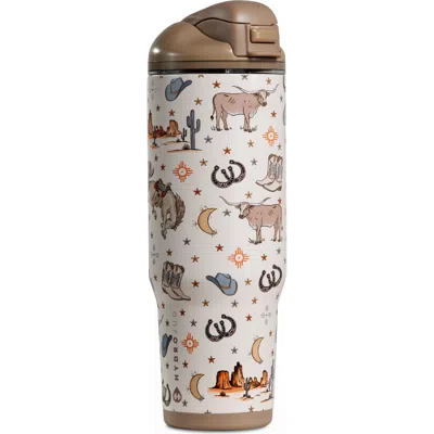 Hydrojug Ease2o 40oz Insulated Stainless Steel Water Bottle With Dual Sip & Chug Lid In Neutral