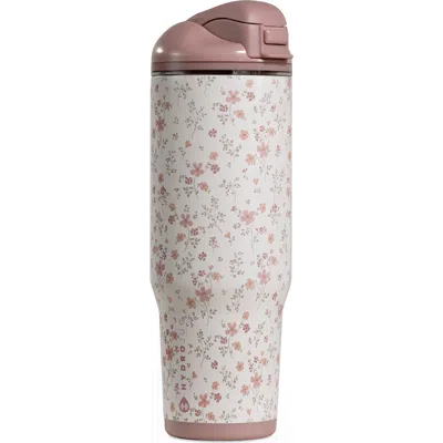 Hydrojug Ease2o 40oz Insulated Stainless Steel Water Bottle With Dual Sip & Chug Lid In White