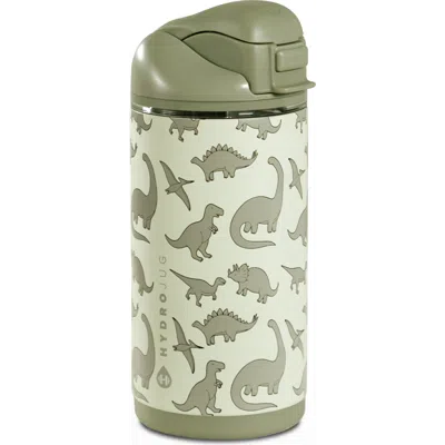 Hydrojug Ease2o Kids 14oz Insulated Stainless Steel Water Bottle With Dual Lid In Green
