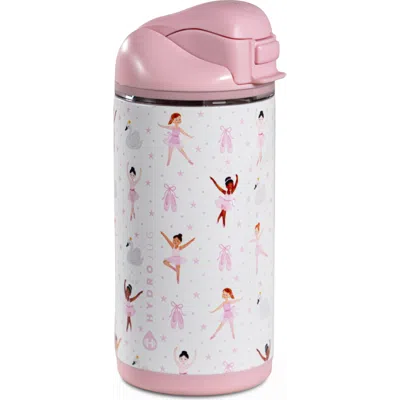 Hydrojug Ease2o Kids 14oz Insulated Stainless Steel Water Bottle With Dual Lid In Pink