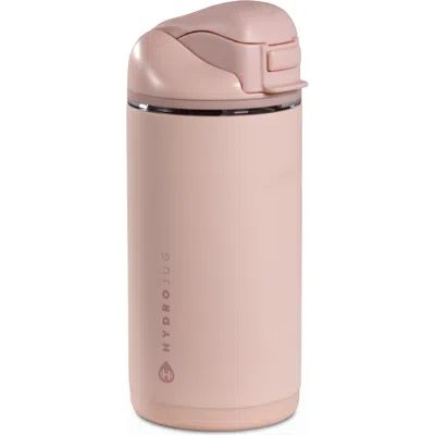 Hydrojug Ease2o Kids 14oz Insulated Stainless Steel Water Bottle With Dual Lid In Pink