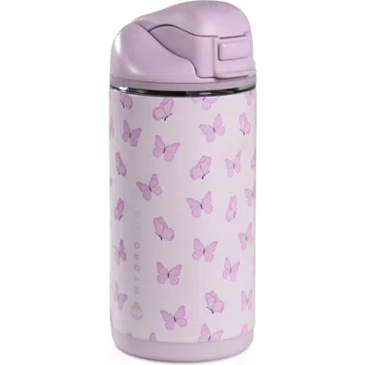 Hydrojug Ease2o Kids 14oz Insulated Stainless Steel Water Bottle With Dual Lid In Purple