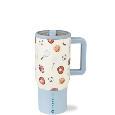 Hydrojug Kids Traveler Insulated Water Bottle With Flip Straw & Handle 20oz