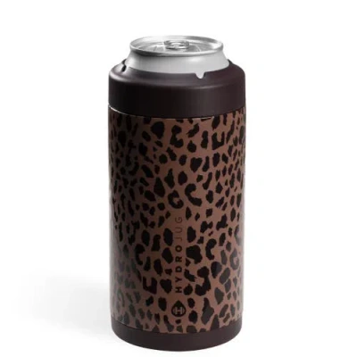 Hydrojug Standard Can Cooler, Insulated Stainless Steel Cup With Screw-top Ring & Non-slip Rubber Ba In Brown