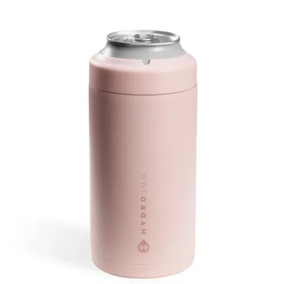 Hydrojug Standard Can Cooler, Insulated Stainless Steel Cup With Screw-top Ring & Non-slip Rubber Ba In Pink