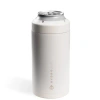 Hydrojug Standard Can Cooler, Insulated Stainless Steel Cup With Screw-top Ring & Non-slip Rubber Ba In White