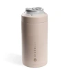 Hydrojug Standard Can Cooler, Insulated Stainless Steel Cup With Screw-top Ring & Non-slip Rubber Ba In Brown