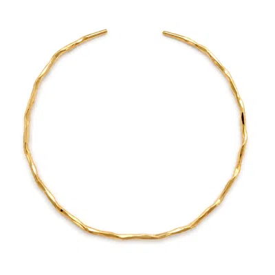 Hye Jane Jewelry Women's Gold Cleo Hammered Choker Necklace