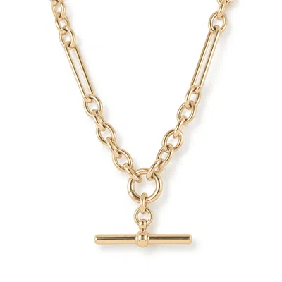 Hye Jane Jewelry Women's Gold Kinn T-bar Necklace With Simone Chain