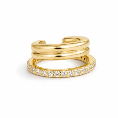 Hye Jane Jewelry Women's Gold Trio Ear Cuff