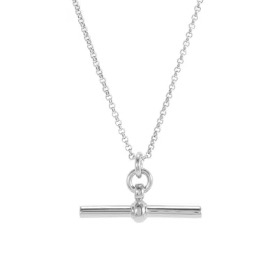 Hye Jane Jewelry Women's Silver Kin Large Classic T-bar Necklace