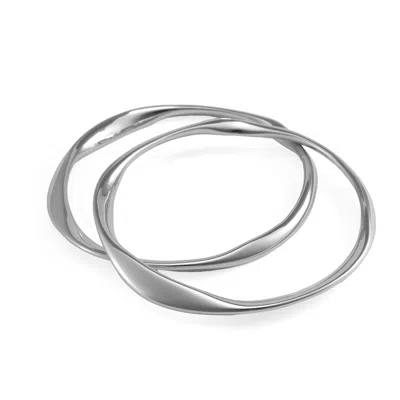 Hye Jane Jewelry Women's Tomboy Bangles - Silver