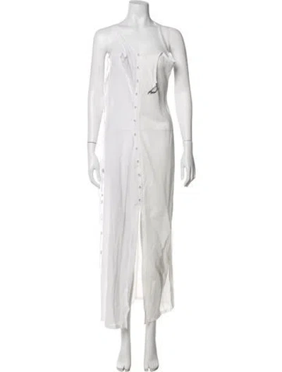 Pre-owned Hyein Seo Asymmetrical Long Dress W/ Tags In Neutral