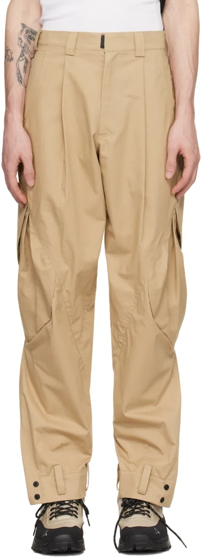 Hyein Seo Beige Flap Pocket Cargo Pants
