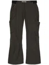 Hyein Seo Belted Bootcut Trousers In Grey
