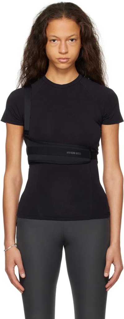 Hyein Seo Black Crewneck T-shirt