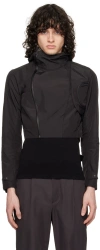 Hyein Seo Black Cropped Jacket In Black