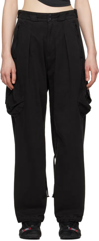 Hyein Seo Black Dyed Cargo Pants