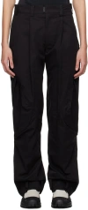 Hyein Seo Black Flap Pocket Trousers In Black