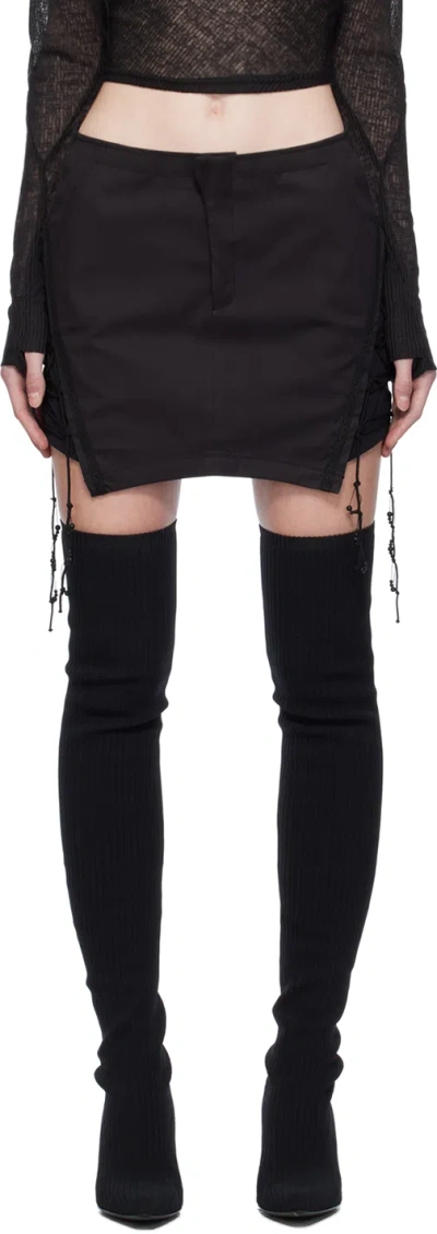 Hyein Seo Laced Mini Skirt In Black