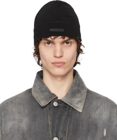 Hyein Seo Black Logo Beanie