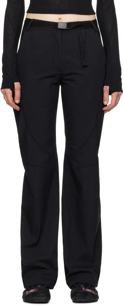Hyein Seo Black Low-rise Belted Trousers