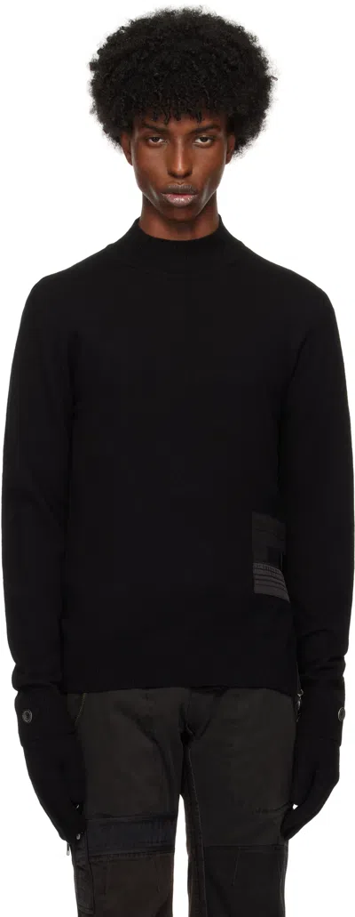Hyein Seo Black Military Turtleneck & Gloves Set